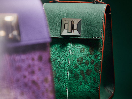 Moray Luke purple and green bag
