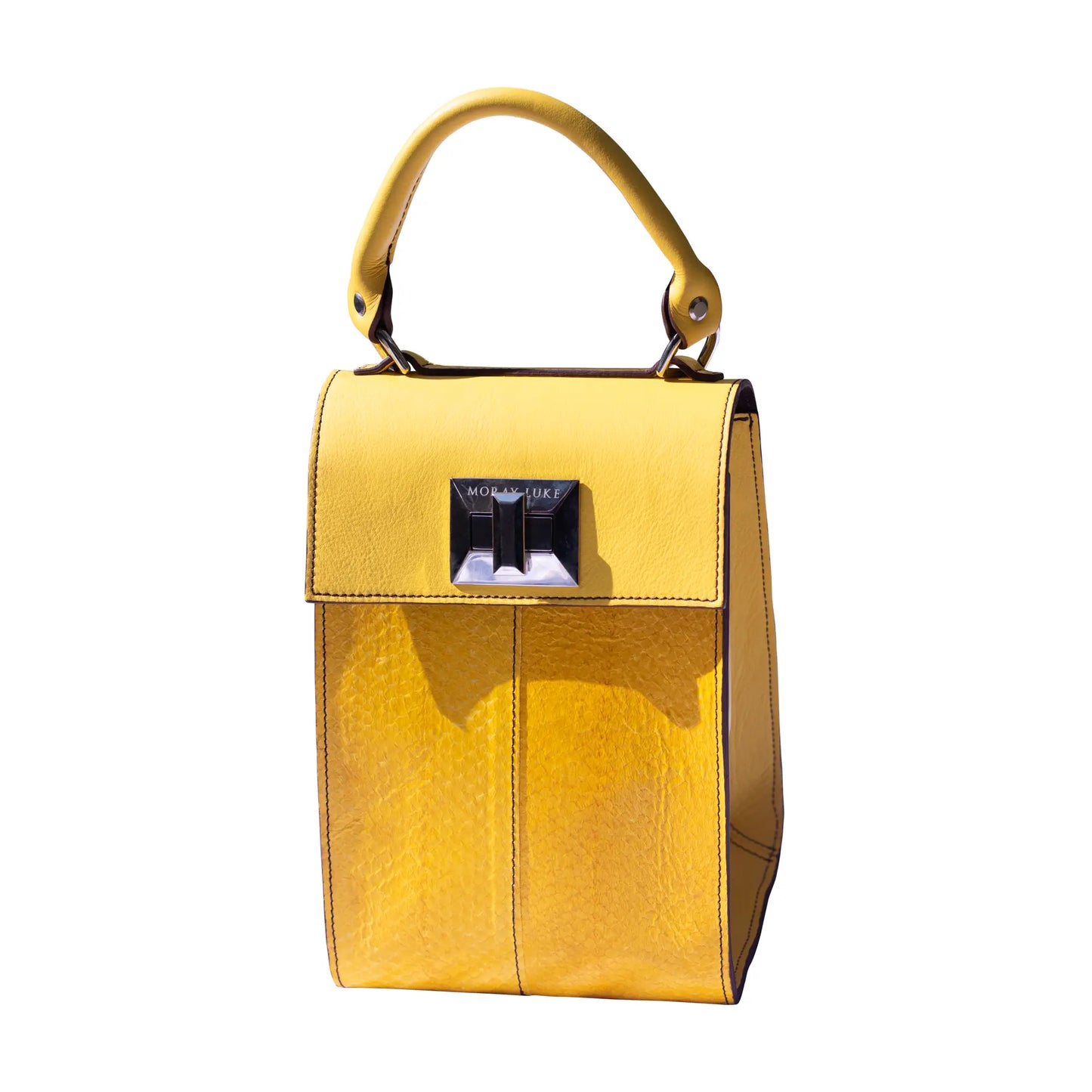 Yellow Meredith | Salmon Leather