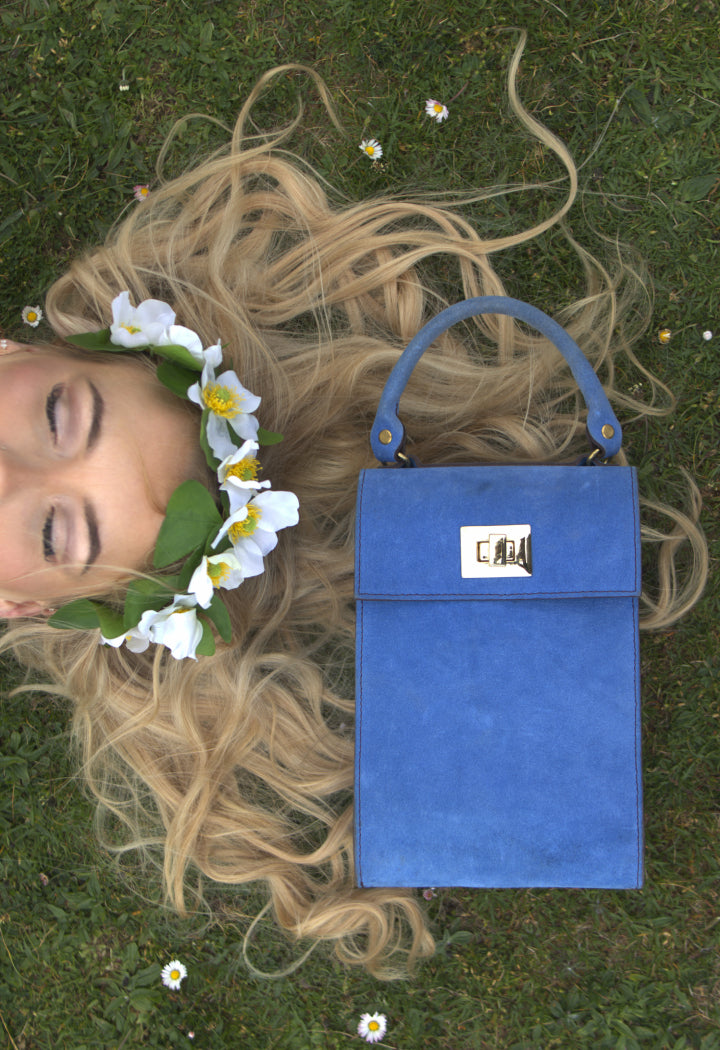 Blue Suede Meredith Sample