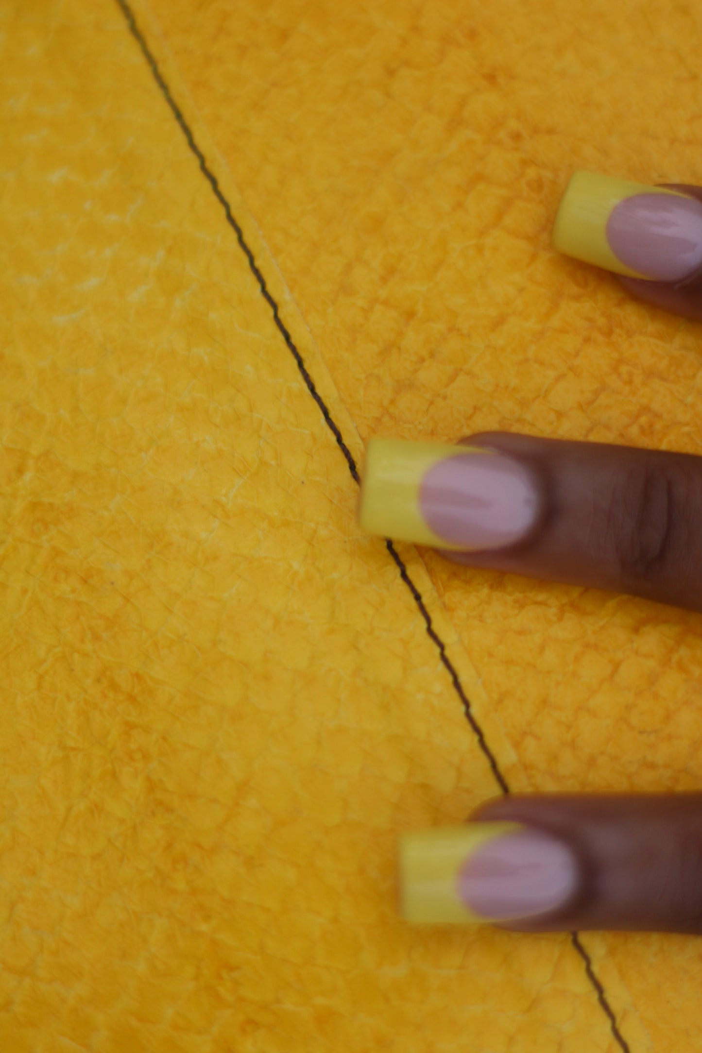 Yellow Meredith | Salmon Leather